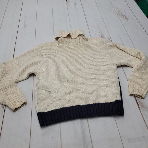 Vintage Jeanne Pierre knit diamond southwestern aztec turtleneck sweater art - Picture 8 of 10